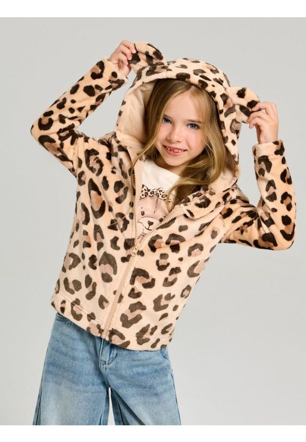 Sinsay - Bluza zip hoodie - wielobarwny