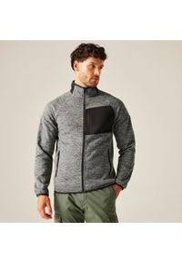 Regatta - Polar męski rozsuwany Salzance. Kolor: biały. Materiał: polar. Sport: turystyka piesza #1