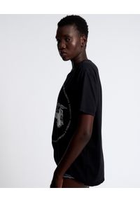 ONETEASPOON - Czarny t-shirt Deeper Soundscape. Kolor: czarny. Materiał: bawełna. Wzór: napisy, nadruk #4