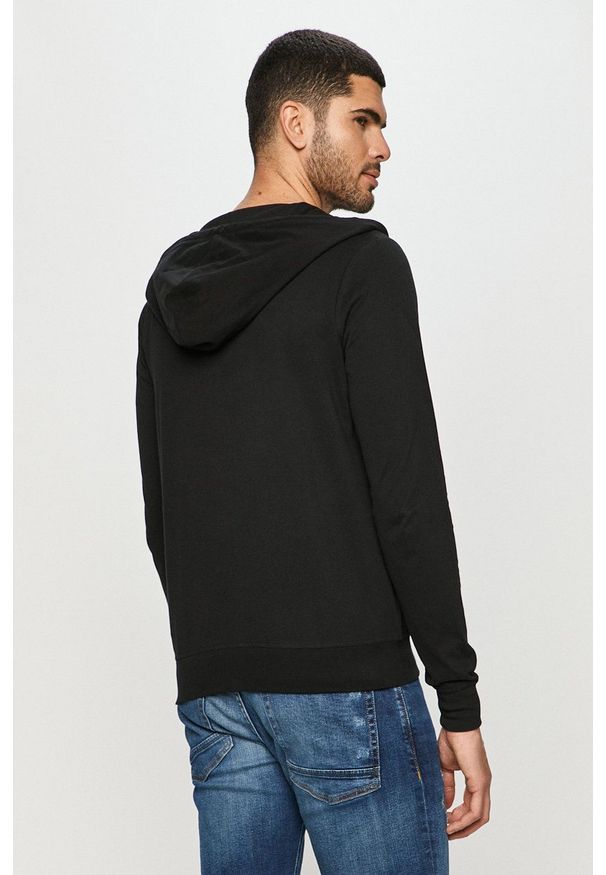 AllSaints - Bluza Brace Hoody. Okazja: na co dzień. Typ kołnierza: kaptur. Kolor: czarny. Materiał: dzianina. Styl: casual