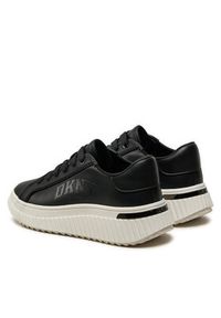 DKNY Sneakersy Larissa K4403232 Czarny. Kolor: czarny. Materiał: skóra #4