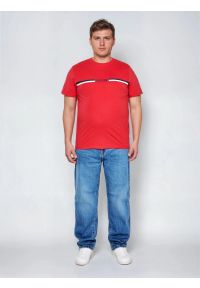 Big-Star - Koszulka męska z nadrukiem czerwona Lexor 603. Okazja: na co dzień. Kolor: czerwony. Materiał: dzianina, dresówka. Wzór: nadruk. Styl: casual, klasyczny, sportowy #8