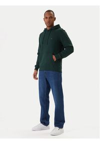 TOMMY HILFIGER - Tommy Hilfiger Bluza Essential MW0MW37235 Zielony Regular Fit. Kolor: zielony. Materiał: bawełna #5