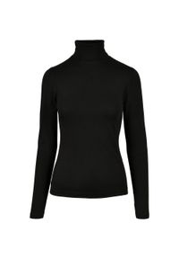 Urban Classics - Bluzka Z Długim Rękawem Dla Pań I Panów Basic Turtle Neck. Kolor: czarny. Długość rękawa: długi rękaw. Długość: długie