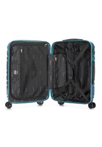 Wittchen - Zestaw walizek z polikarbonu tłoczonych. Kolor: niebieski. Materiał: guma #9