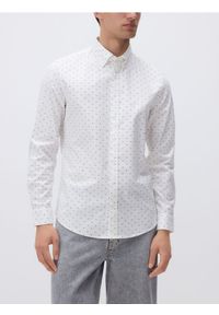 Reserved - Bawełniana koszula slim fit - biały. Kolor: biały. Materiał: bawełna #1