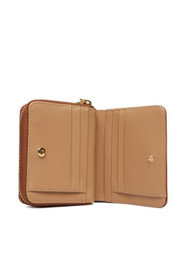 Love Moschino - LOVE MOSCHINO Portfel JC5689PP1OKD0200 Brązowy. Kolor: brązowy. Materiał: skóra