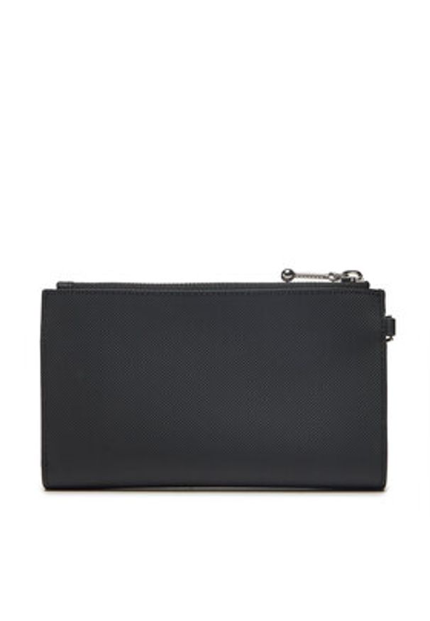 Lacoste Duży Portfel Damski NF4987DZ Czarny. Kolor: czarny. Materiał: skóra