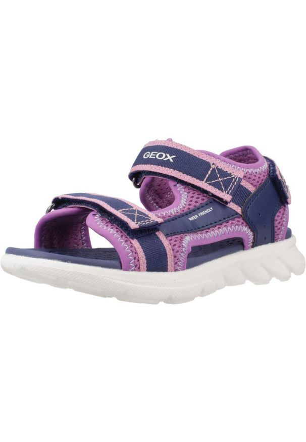 Geox - Sandały GEOX J SANDAL AIRADYUM GI Niebieski. Kolor: niebieski. Materiał: tkanina, syntetyk. Sport: turystyka piesza