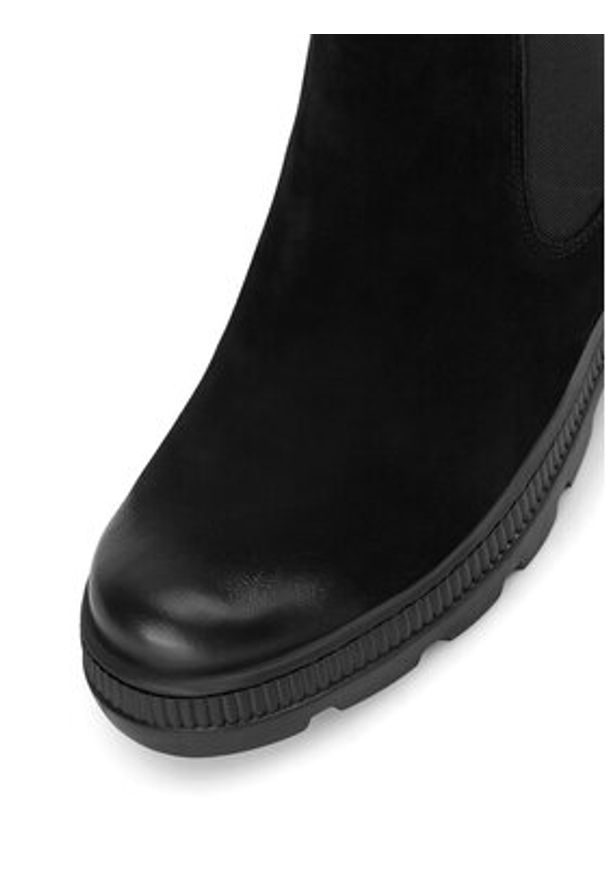 MEXX Sztyblety MICP1710543W Czarny. Kolor: czarny. Materiał: zamsz, skóra