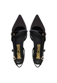 Just Cavalli Baleriny 80RA3S78 ZSE33 Czarny. Kolor: czarny. Materiał: materiał #3