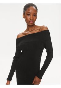 Tommy Jeans Sukienka dzianinowa DW0DW17526 Czarny Slim Fit. Kolor: czarny. Materiał: syntetyk #6