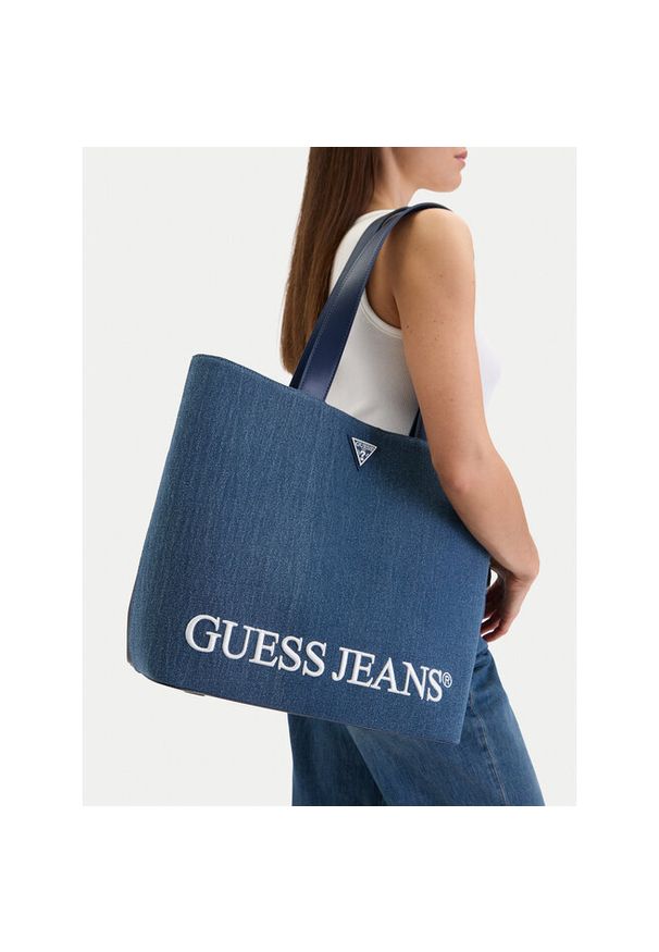 Torebka Guess Jeans. Kolor: niebieski