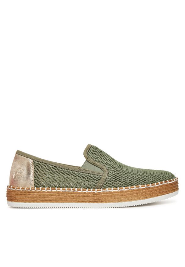 Espadryle Rieker. Kolor: zielony