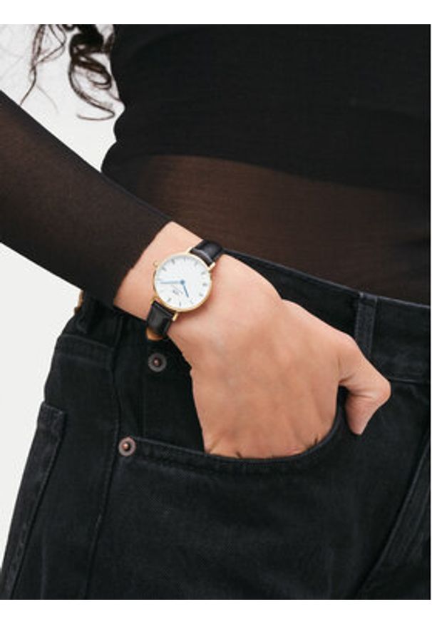 Daniel Wellington Zegarek Petite Roman Numerals Shieffield DW00100686 Czarny. Kolor: czarny
