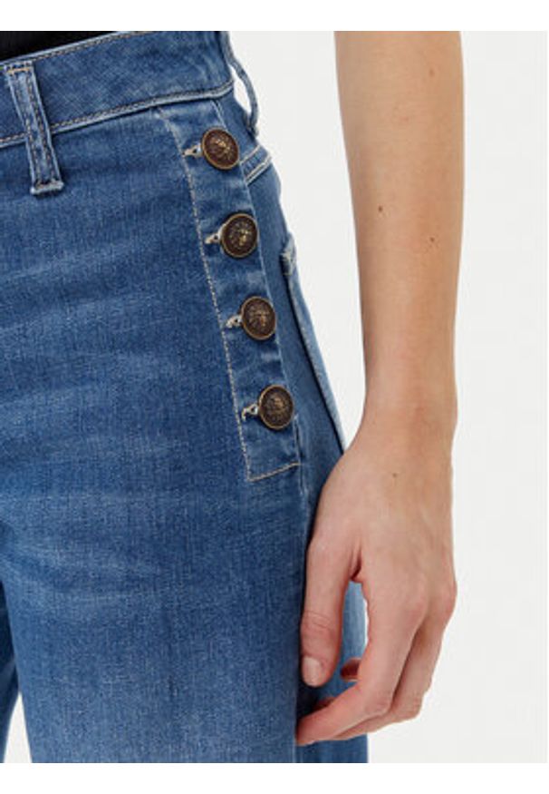 Please Jeansy P3FDBQ2NTZ Niebieski Wide Leg. Kolor: niebieski
