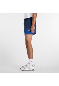 Spodenki męskie New Balance MB6176MRNNY – granatowe. Kolor: niebieski. Materiał: materiał, poliester. Sport: fitness #2