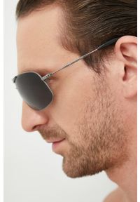 TOMMY HILFIGER - Tommy Hilfiger okulary przeciwsłoneczne męskie kolor czarny. Kolor: czarny #2