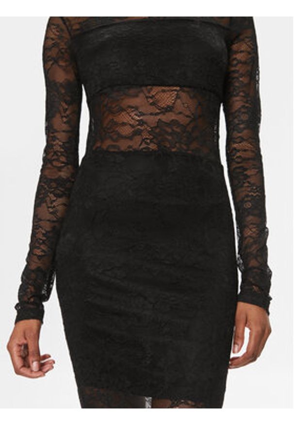 Imperial Sukienka koktajlowa ADMCGSP Czarny Slim Fit. Kolor: czarny. Materiał: syntetyk. Styl: wizytowy