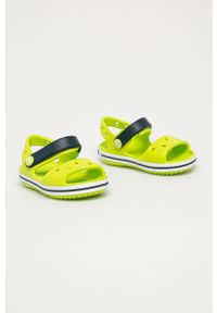 Crocs - Sandały dziecięce. Kolor: żółty, zielony, wielokolorowy. Materiał: syntetyk, materiał, guma. Wzór: gładki #5