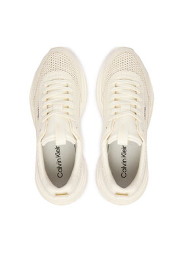 Calvin Klein Sneakersy Hike Runner Lup Lin Mesh HW0HW03000 Biały. Kolor: biały. Materiał: materiał