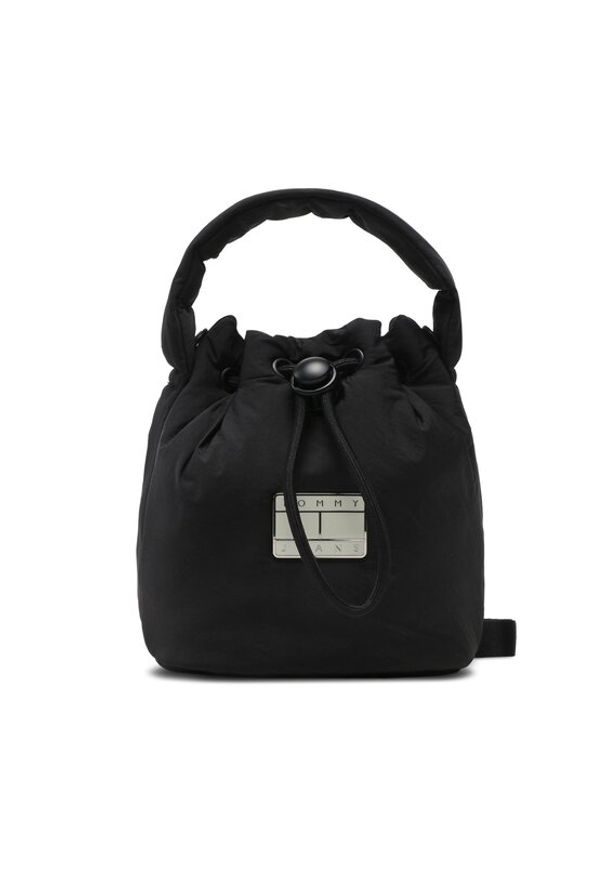 Tommy Jeans Torebka Tjw Hype Conscious Bucket Bag AW0AW14142 Czarny. Kolor: czarny