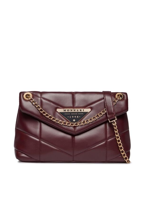 Monnari Torebka BAG3750-M05 Bordowy. Kolor: czerwony. Materiał: skórzane