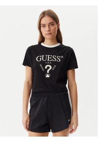 Guess T-Shirt V5GI18 I3Z14 Czarny Regular Fit. Kolor: czarny. Materiał: bawełna