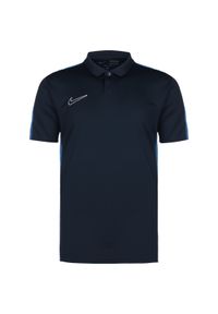 Koszulka sportowa męska Nike Drifit Academy. Typ kołnierza: polo. Kolor: niebieski, wielokolorowy, czarny