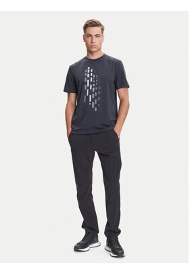 BOSS T-Shirt GRX Zone 50543808 Granatowy Regular Fit. Kolor: niebieski. Materiał: bawełna