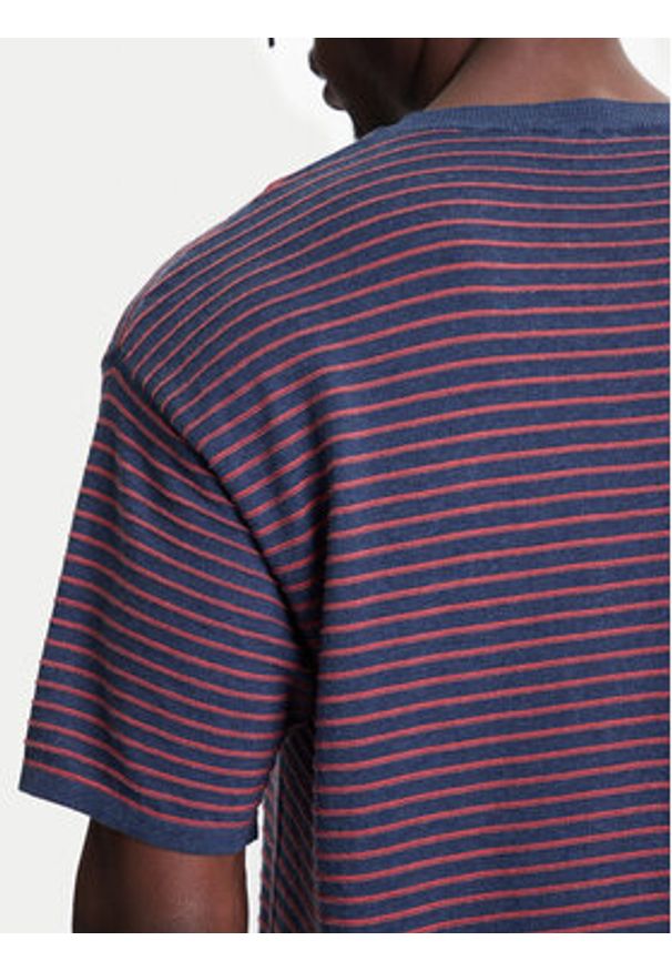 United Colors of Benetton - United Colors Of Benetton T-Shirt 1195K109V Granatowy Relaxed Fit. Kolor: niebieski. Materiał: bawełna