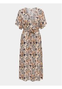 JDY Sukienka koszulowa 15318215 Beżowy Regular Fit. Kolor: beżowy. Materiał: wiskoza. Typ sukienki: koszulowe