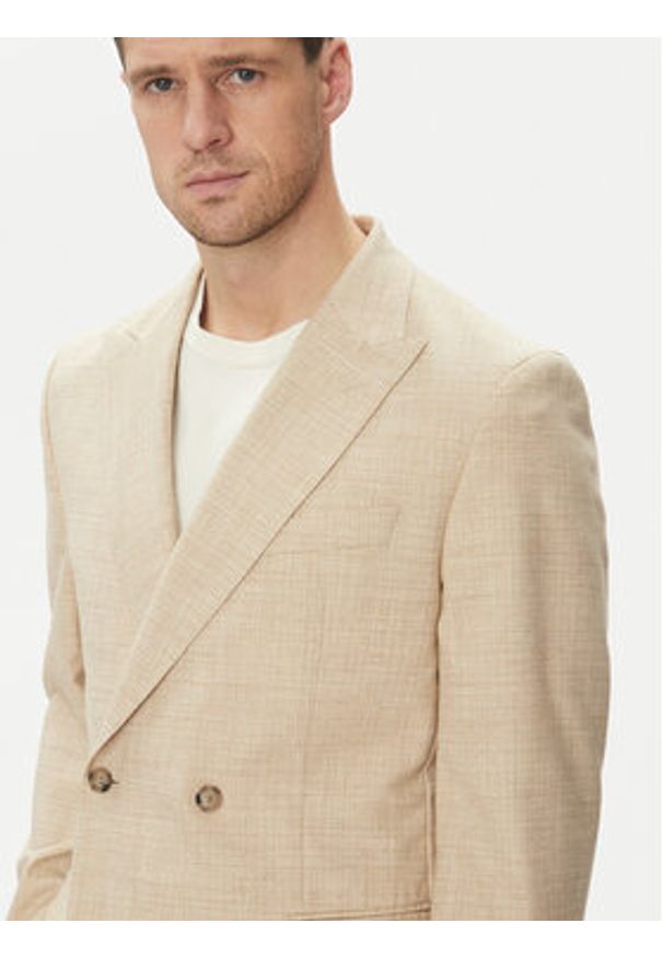 BOSS Garnitur C-Huge-2Pcs-Db-252 50540783 Écru Slim Fit. Materiał: bawełna
