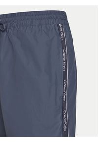 Calvin Klein Swimwear Szorty kąpielowe KM0KM01109 Niebieski Regular Fit. Kolor: niebieski. Materiał: syntetyk