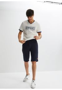 bonprix - Bermudy dresowe, Regular Fit. Kolor: niebieski. Materiał: dresówka #3
