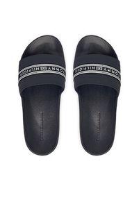 TOMMY HILFIGER - Tommy Hilfiger Klapki Logo Tape Webbing FW0FW09359 Granatowy. Kolor: niebieski. Materiał: syntetyk #3