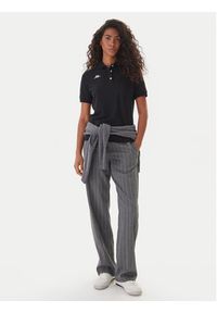 Kappa Polo Logo Sharas Wss 302B3C0 Czarny Regular Fit. Typ kołnierza: polo. Kolor: czarny. Materiał: bawełna #3