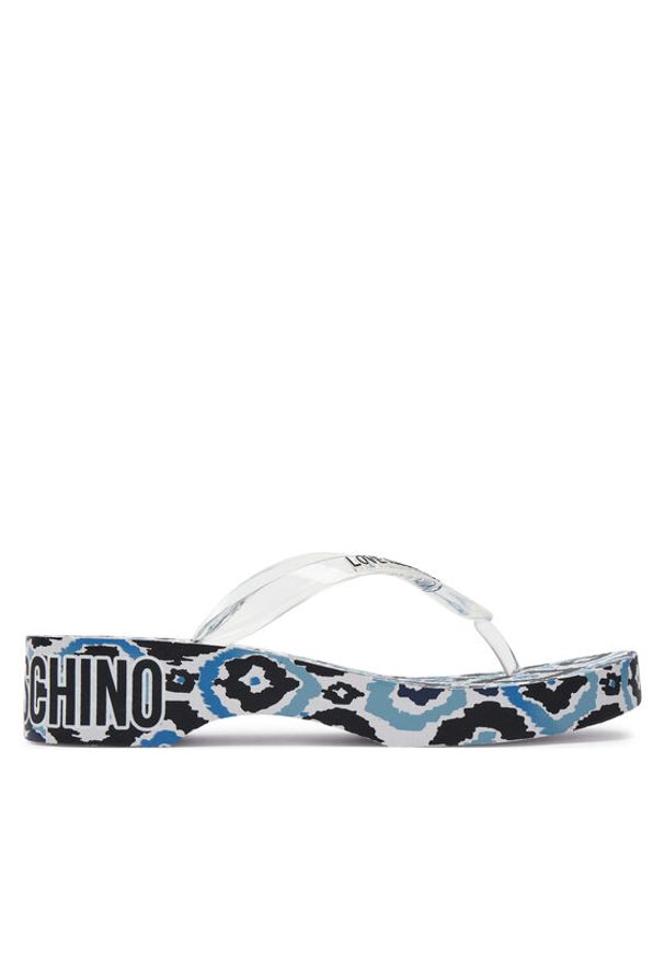 Love Moschino - LOVE MOSCHINO Japonki JA28324G0II3210A Kolorowy. Materiał: skóra. Wzór: kolorowy