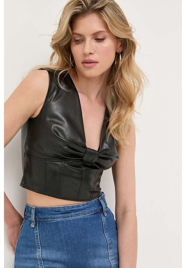 Guess top damski kolor czarny. Kolor: czarny