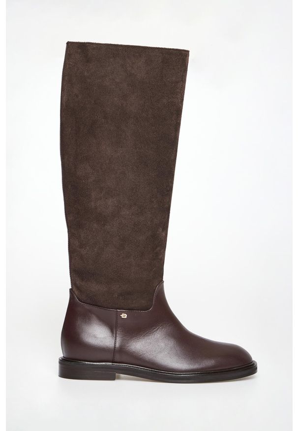 Baldinini - Kozaki damskie zamszowe BALDININI. Materiał: zamsz