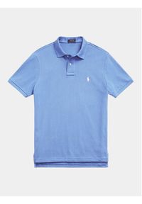 Polo Ralph Lauren Polo 710536856403 Niebieski Slim Fit. Typ kołnierza: polo. Kolor: niebieski. Materiał: bawełna #4