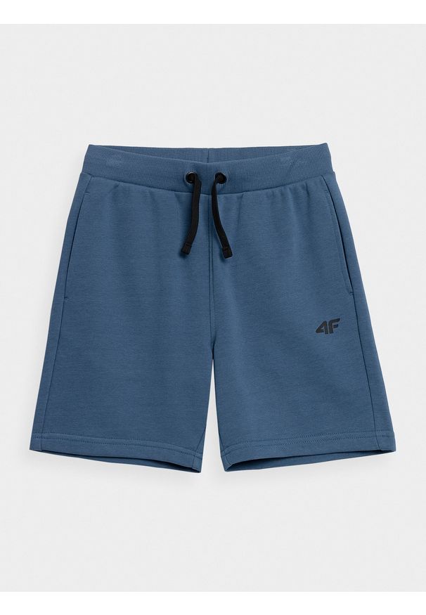 4f - 4F Spodenki dresowe chłopięce 128 (7-8 lat). Kolor: niebieski. Materiał: dresówka. Sezon: lato