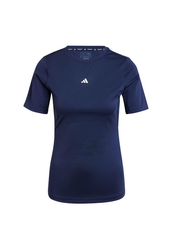 Adidas - Koszulka Techfit Training. Kolor: niebieski. Materiał: dzianina, materiał. Technologia: Techfit (Adidas)