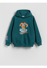 Reserved - Bawełniana bluza Hot Wheels - ciemny turkus. Materiał: bawełna #1