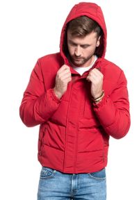 Wrangler - KURTKA ZIMOWA WRANGLER THE BODYGUARD RED W4C8WWX47 112129108. Materiał: puch. Sezon: zima #5