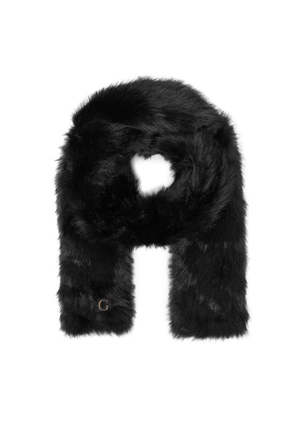 Guess Szalik AW5403 POL03 Czarny. Kolor: czarny. Materiał: poliester