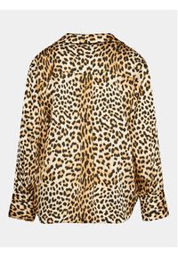 Gina Tricot Koszula 20540 Brązowy Regular Fit. Kolor: brązowy. Materiał: syntetyk #2