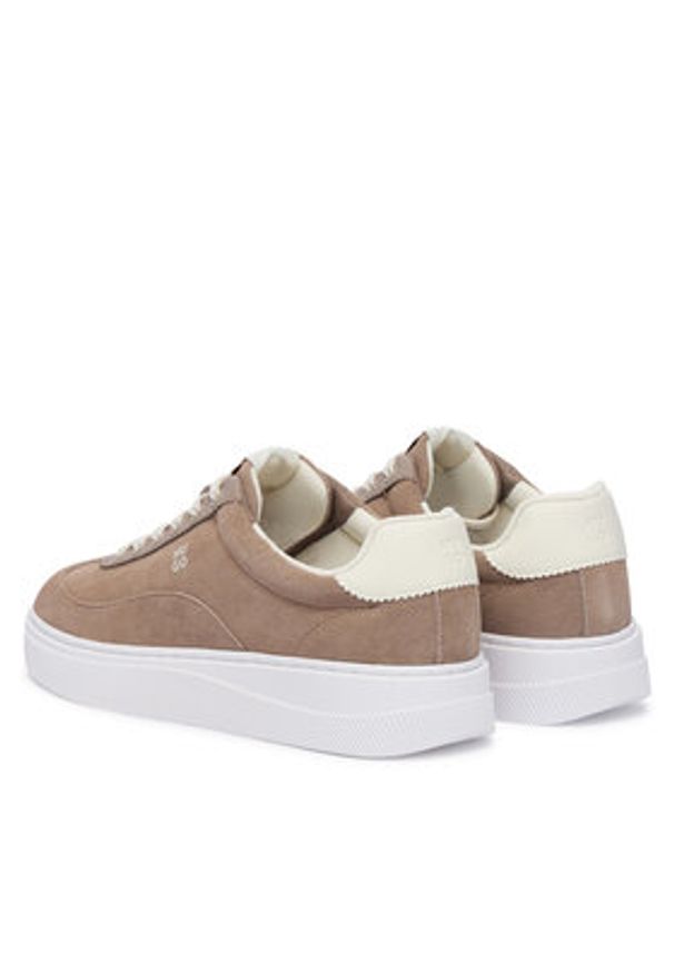 Hugo - HUGO Sneakersy Lyzz 50563568 Beżowy. Kolor: beżowy. Materiał: zamsz, skóra