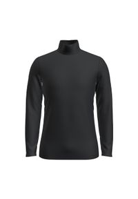 Icebreaker - Bluza termoaktywna męska icebreaker 260 Tech Turtleneck. Kolor: czarny. Materiał: wełna. Długość rękawa: długi rękaw. Długość: długie. Sport: turystyka piesza