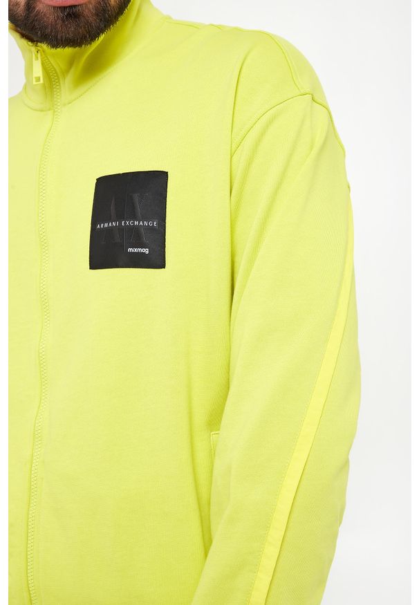 Armani Exchange - Bluza męska ze stójką ARMANI EXCHANGE. Typ kołnierza: kołnierzyk stójkowy